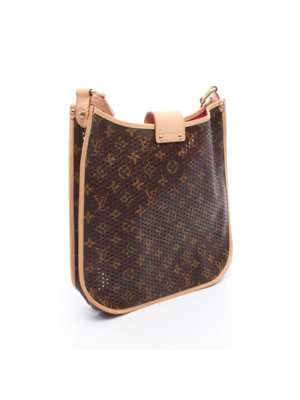 Louis Vuitton Shoulder Bag Musette Monogram Perfo Fuchsia Pink Leather - Picture 2 of 7